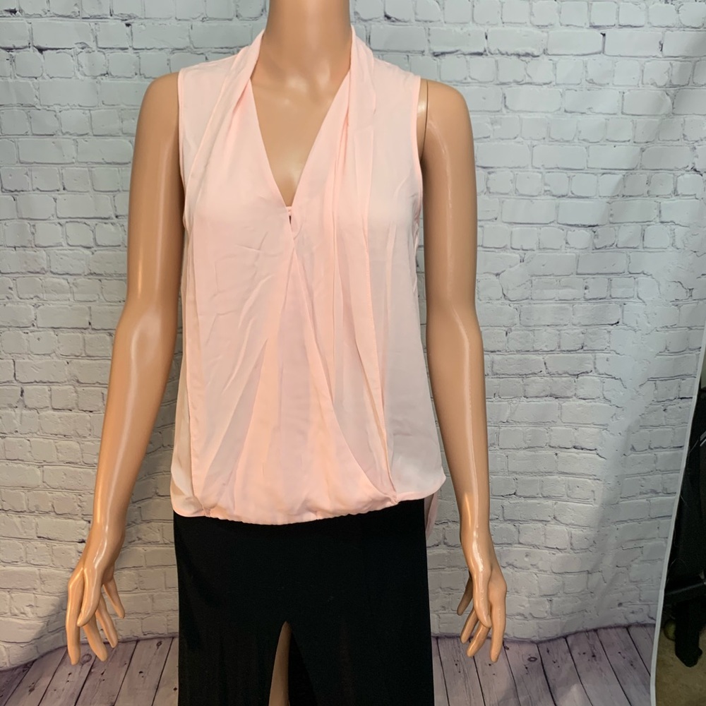 Nordstrom Baby pink sleeveless blouse size xs